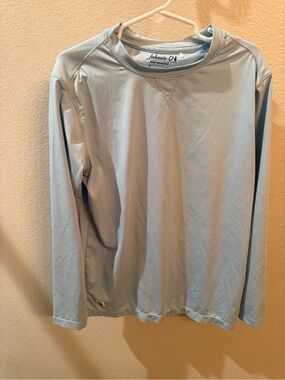 johnnie-O Pale Blue Long-Sleeve Performance Tee